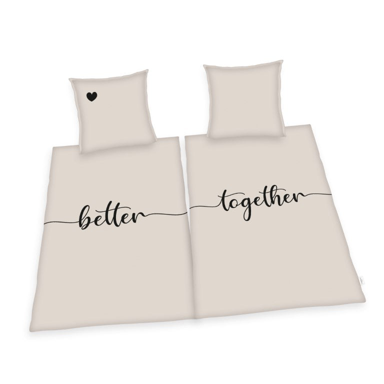 Se Better together Partnerpakke Sengetøj (2 sæt) - 100 procent bomuld ✔ Kæmpe udvalg i Bolig Magasin - Køb online på udsalg og tilbud lige nu ✔ Lav fragtpris og hurtig levering - Varenummer: MMAction-2010184 og 4006891946737 på lager - Udsalg på Øvrigt sengetøj til Børn Spar stort – op til 59% - Kæmpe udsalg på over 2.739 mærker