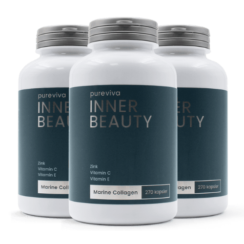3 x Pureviva Marine Collagen kosttilskud i kapselform, 270 kapsler