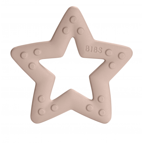 Bibs Baby Bitie bidering i stjerneform og farven Blush
