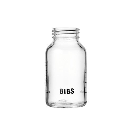 Sutteflaske i glas på 120 ml fra BIBS, solgt som enkeltdel af et sæt