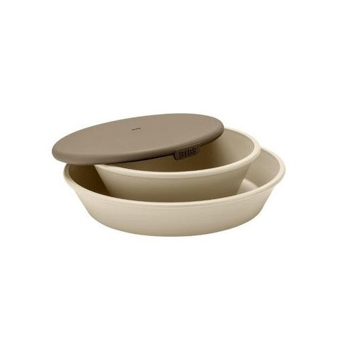 Bibs Mini Meal dinner set med dyb tallerken, flad tallerken og låg til børn