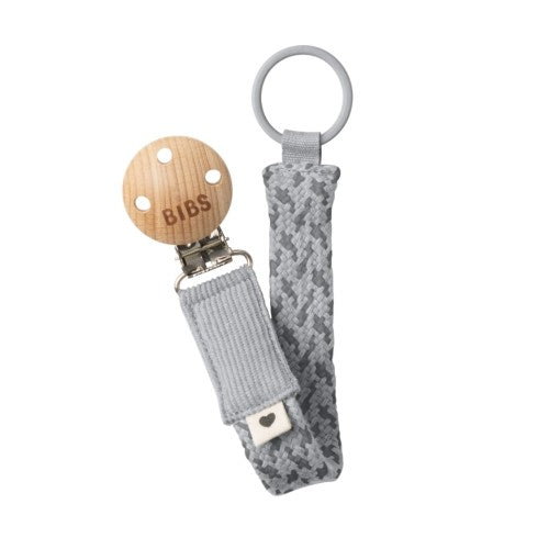 Bibs Paci Braid suttesnor i farvekombinationen Cloud / Iron