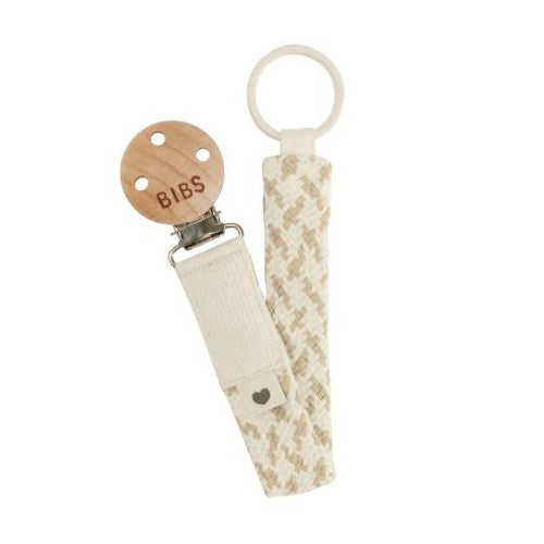 Bibs Paci Braid suttesnor i farvekombinationen Ivory og Vanilla