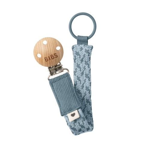 BIBS Paci Braid suttesnor i petrol og baby blue