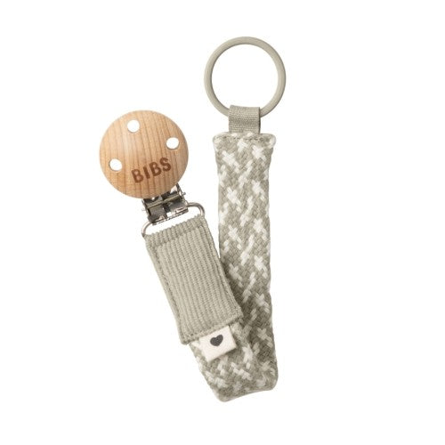BIBS Paci Braid suttesnor i farvekombinationen sand og ivory