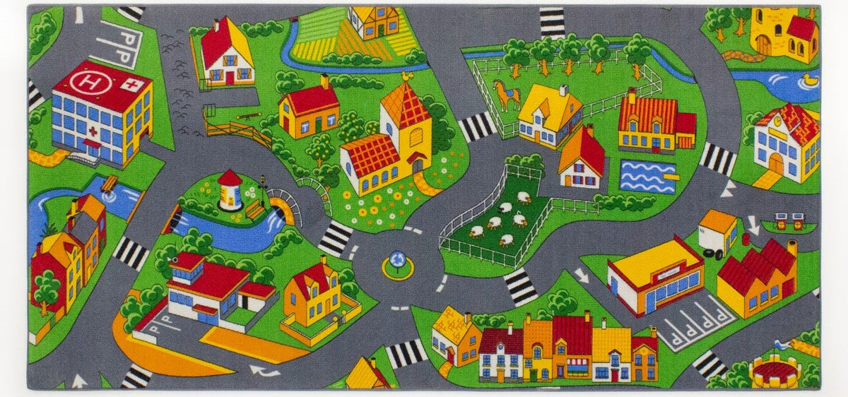 Se Bil Legetæppe Landsbylivet 95 x 200 cm ✔ Kæmpe udvalg i Associated Weavers - Køb online på udsalg og tilbud lige nu ✔ Billig fragt og hurtig levering - Varenummer: MMAction-177145 og 5414956749442 på lager - Udsalg på Bil Trafik Gulvtæpper til Børn Spar helt op til 79% - Udsalg på produkter fra mere end 2.739 mærker
