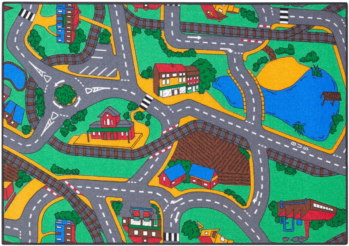 Associated Weavers bil legetæppe Playtime i størrelsen 95 x 133 cm til børneværelset