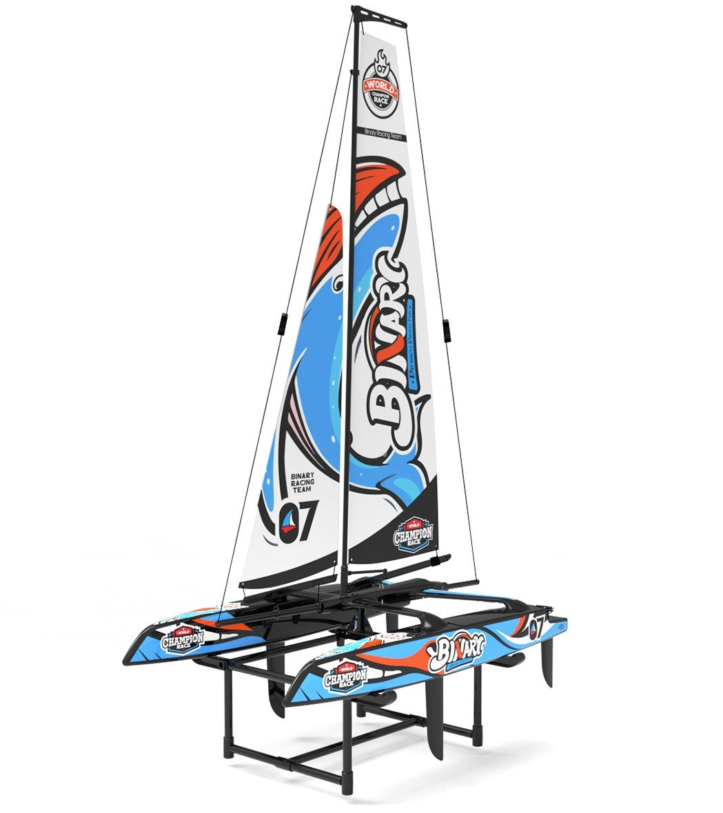 Joysway Binary V3 Mini Catamaran, fjernstyret sejlbåd med to skrog