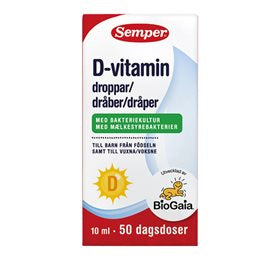 Se Semper D-vitamindråber 10ml. ✔ Kæmpe udvalg i Semper - Køb online på udsalg og tilbud lige nu ✔ Meget billig fragt og hurtig levering - Varenummer: Helsegrossisten-23499 og 7310100681225 på lager - Udsalg på Sundhed > Vitaminer > D-Vitamin Spar helt op til 73% - Kæmpe udsalg på over 739 mærker