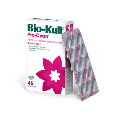 Se Bio-Kult Pro-Cyan 45 kapsler ❤ Kæmpe udvalg i KopK ❤ Hurtig levering: 1 - 2 Hverdage samt billig fragt - Varenummer: HG-55273 og barcode / Ean: '027314503138 på lager - Udsalg på Immunforsvar > Mælkesyrebakterier > Spar op til 56% - Over 1334 design mærker på udsalg