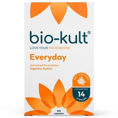 Se Bio-Kult Everyday levende bakterier 120 kapsler ✔ Kæmpe udvalg i  Bio-Kult - Køb online på udsalg og tilbud lige nu ✔ Hurtig levering: 1 - 2 Hverdage samt billig fragt - Varenummer: HG-100010 og barcode / Ean: 5027314505934 på lager - Udsalg på Immunforsvar > Mælkesyrebakterier > Spar op til 65% - Over 1354 design mærker på udsalg