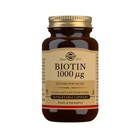 Se Solgar Biotin 1000ug 50 kps. DATOVARE ✔ Kæmpe udvalg i Solgar - Køb online på udsalg og tilbud lige nu ✔ Super billig fragt og lynhurtig levering - Varenummer: Helsegrossisten-25907-1 og 33984003101 på lager - Udsalg på Sundhed > Mærker > Vitaminer Få op til 69% i rabat - Find over 1.798 mærker på udsalg