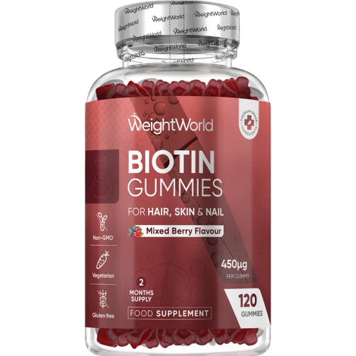 Se Biotin Vingummier 450 mcg ✔ Kæmpe udvalg i WeightWorld - Køb online på udsalg og tilbud lige nu ✔ Billig fragt og hurtig levering - Varenummer: WeightWorld-51131 og 5056128131725 på lager - Udsalg på Store besparelser – op til 67% - Et af Danmarks største udvalg – 2.739+ mærker