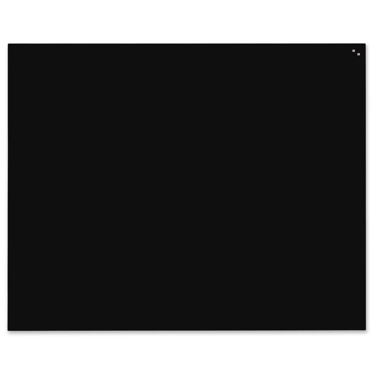 Stor sort magnetisk glastavle fra Naga i formatet 150 x 120 cm