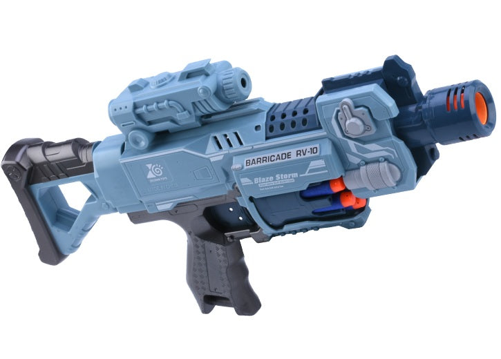 Blaze Storm Barricade elektrisk soft dart-blaster med roterende skydeskive