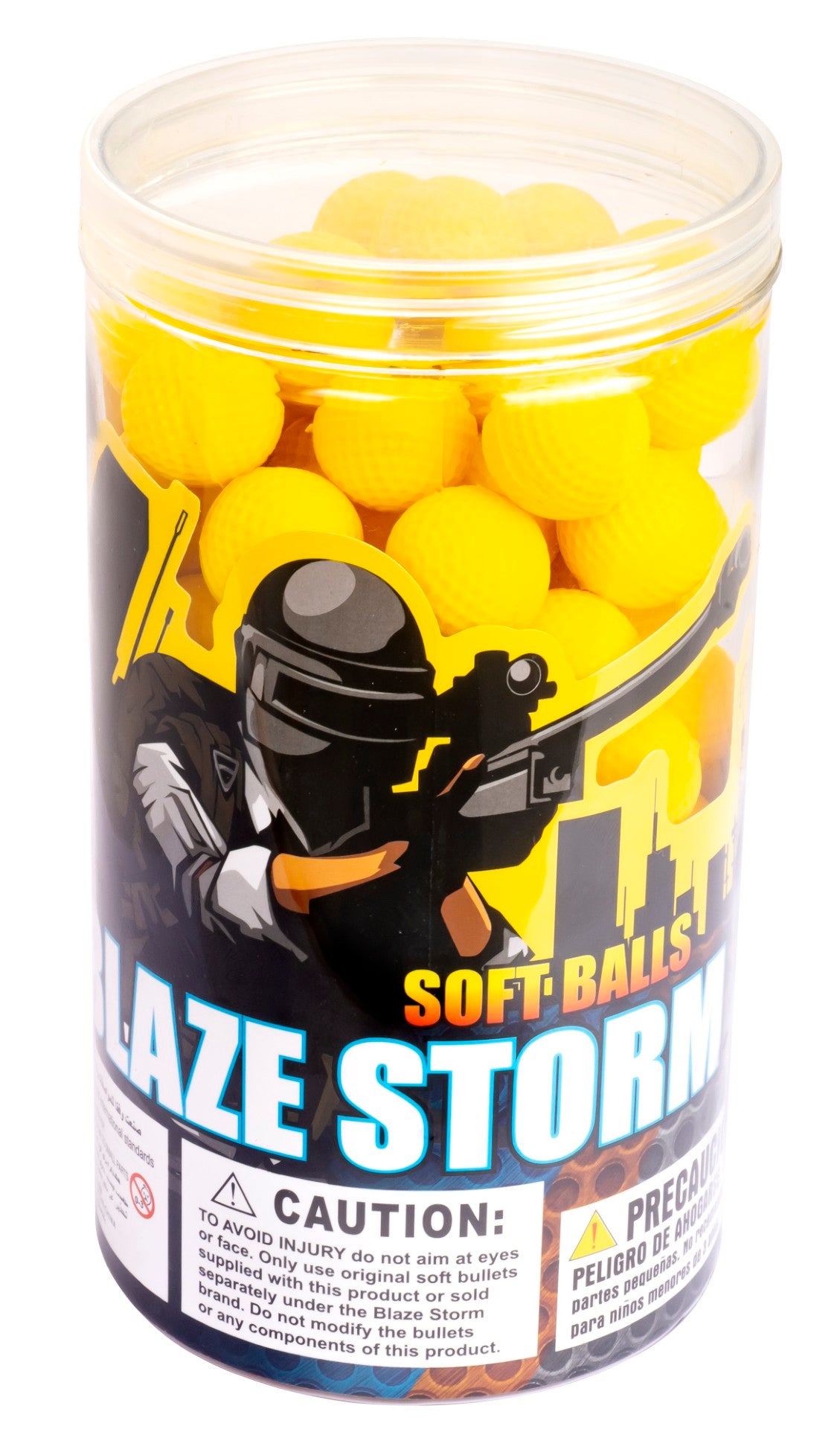 Pakke med 100 Blaze Storm Soft Balls, bløde refill-kugler til soft ball-blasters