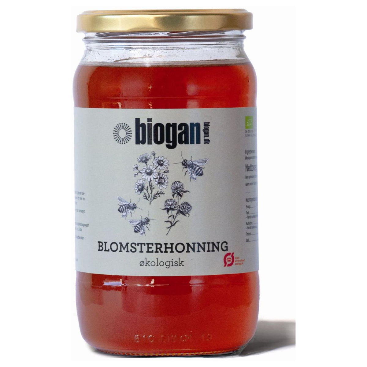 Økologisk blomsterhonning fra Biogan, 1 kg