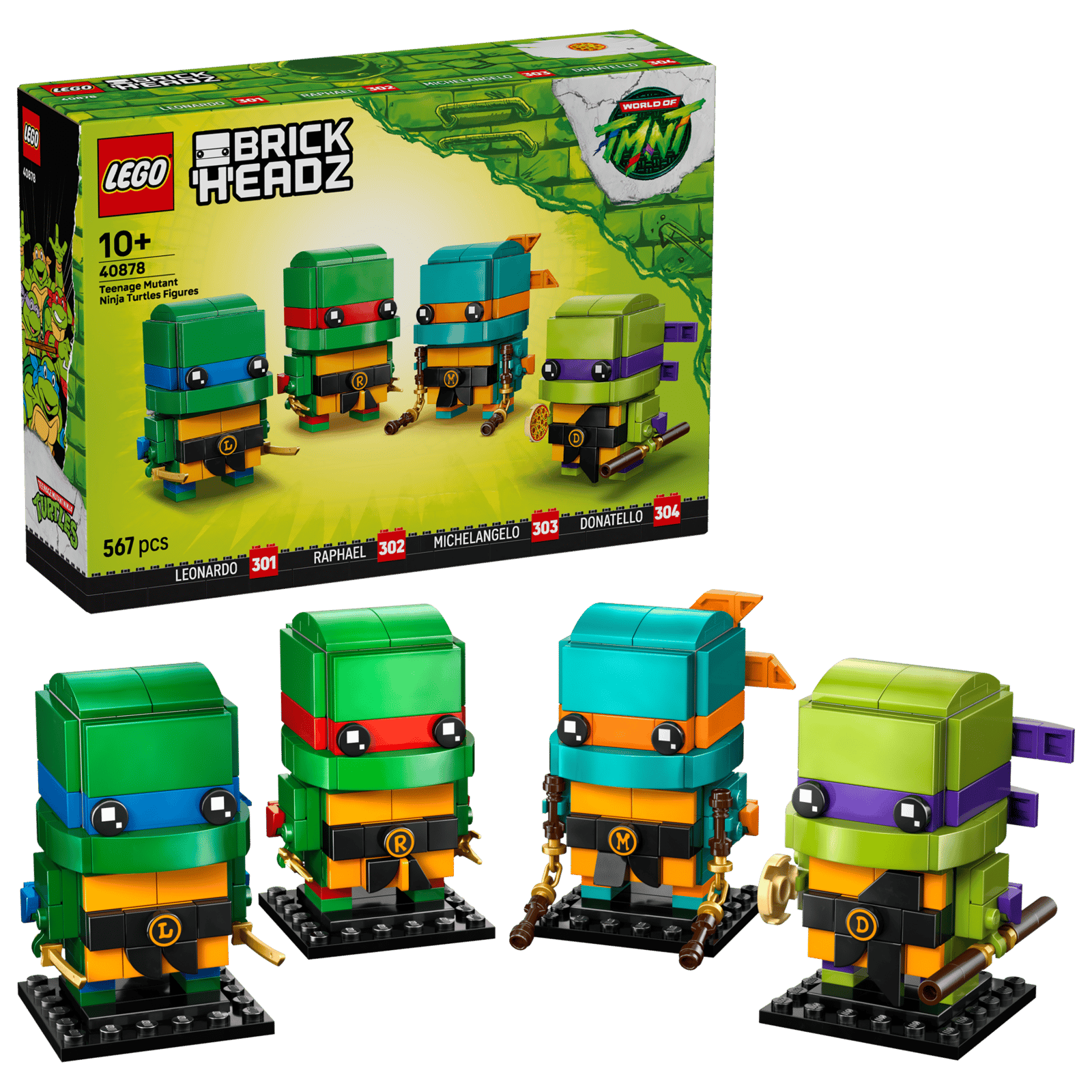 Stk Turtle LEGO BrickHeadz Ninja Turtles 40878 fra 10 år – KopK Bolig Magasin