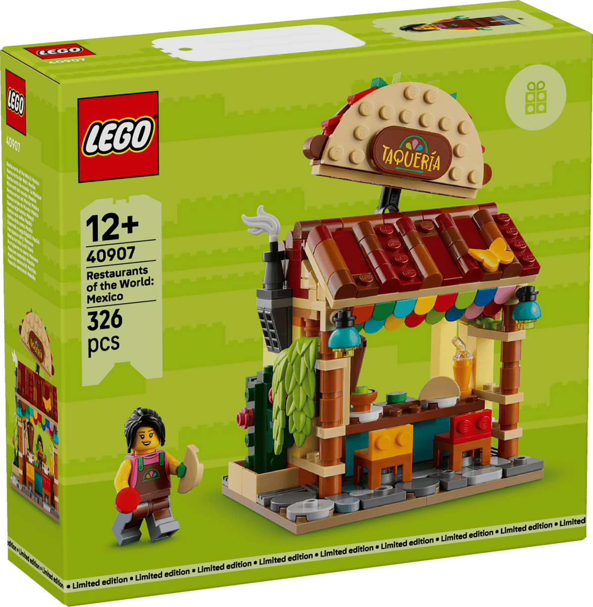 LEGO Verdens restauranter: Mexico (40907) byggesæt af en taqueria