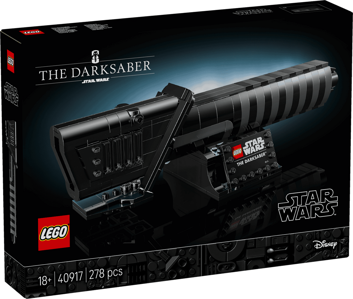 LEGO Star Wars Mørkesværdet (40917) sortskæftet lyssværd bygget af klodser