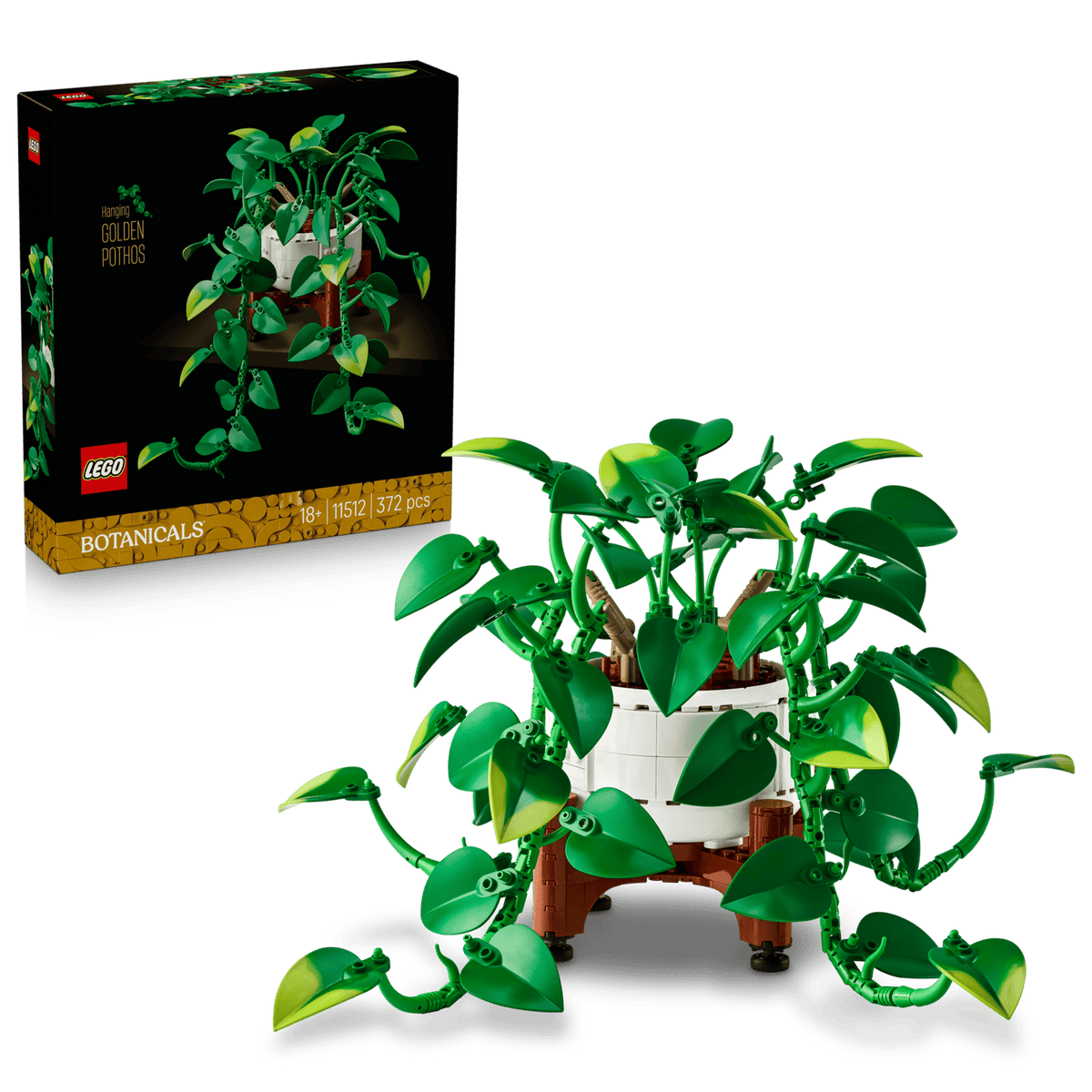 LEGO Botanicals Hængende guldranke 11512, detaljeret model af stueplante
