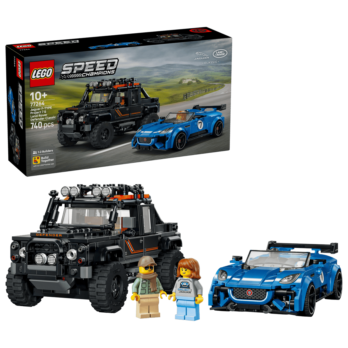 LEGO Speed Champions Jaguar Project 7 og Land Rover Defender 77264