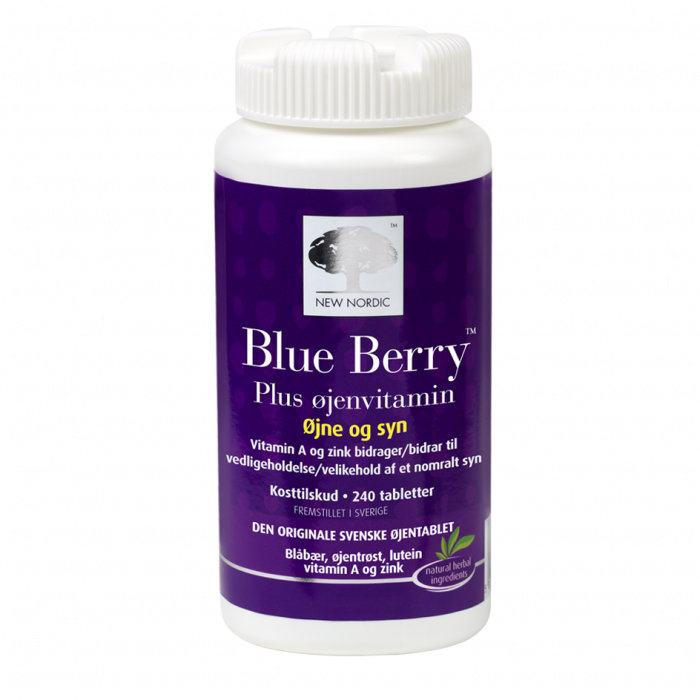 Se New Nordic Blue Berry Plus Øjenvitamin 240 tabl. - 2 for 779,- ✔ Kæmpe udvalg i New Nordic - Køb online på udsalg og tilbud lige nu ✔ Super billig fragt og lynhurtig levering - Varenummer: Helsegrossisten-45744 og 5021807457441 på lager - Udsalg på Sundhed > New Nordic > Øjne Op til 61% rabat - Kendte mærker på udsalg – over 1.329 mærker