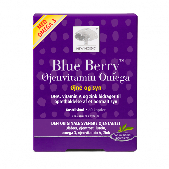 Se New Nordic Blue Berry Omega 3 60 kaps. ✔ Kæmpe udvalg i New Nordic - Køb online på udsalg og tilbud lige nu ✔ Billig fragt og hurtig levering - Varenummer: Helsegrossisten-45749 og 5021807457496 på lager - Udsalg på Kosttilskud > Omega/fiskeolie > Spar helt op til 73% - Stort udsalg på over 739 mærker