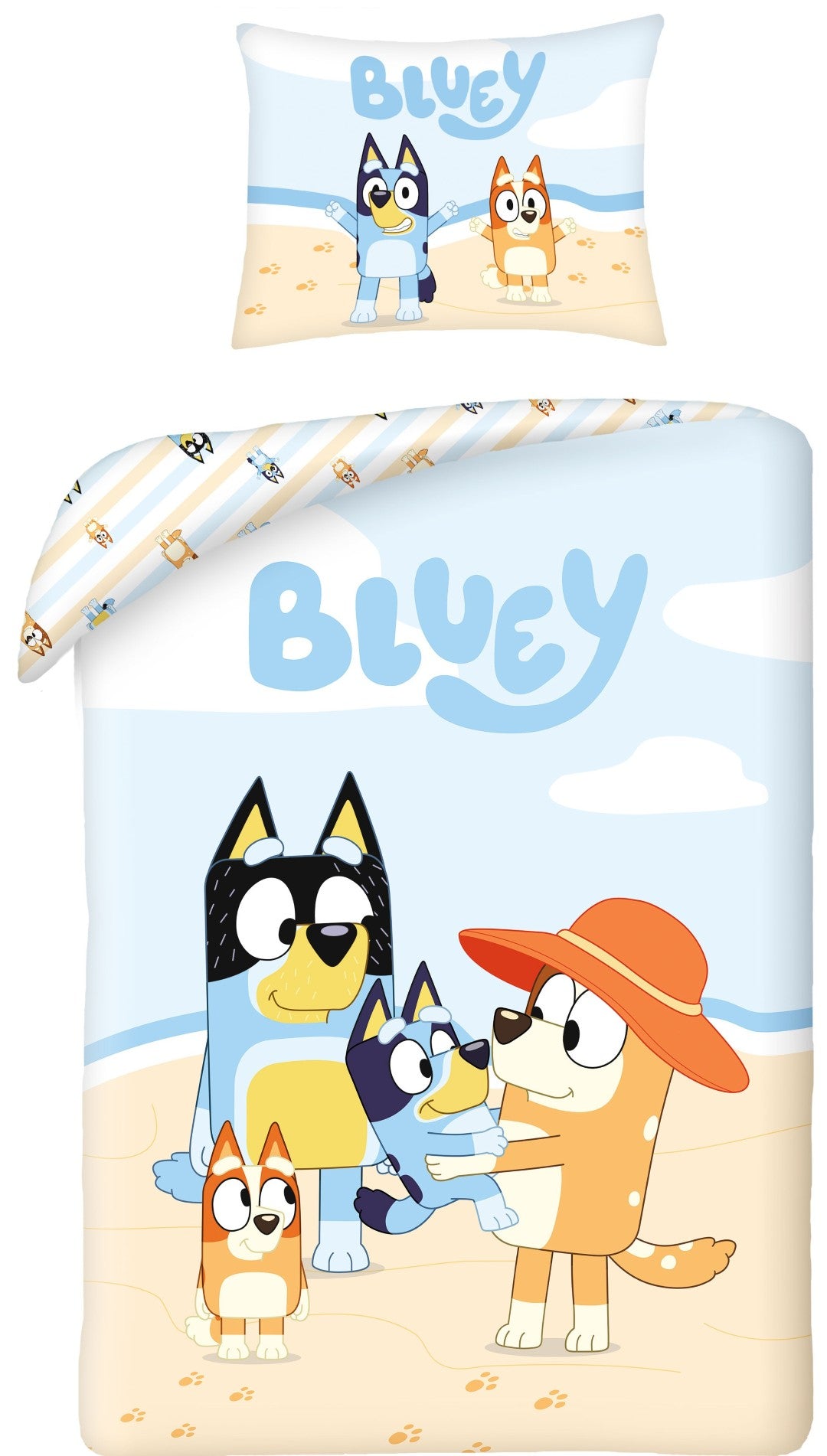 Se Bluey Sengetøj 140x200 cm 100 procent bomuld Model 3 ✔ Kæmpe udvalg i Bolig Magasin - Køb online på udsalg og tilbud lige nu ✔ Hurtig levering til lave fragtpriser - Varenummer: MMAction-2001220 og 5904209611317 på lager - Udsalg på Øvrigt sengetøj til Børn Spar helt op til 73% - Stort udsalg på over 739 mærker