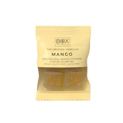Box The Original vingummi med mangosmag i individuelt indpakkede flowpacks