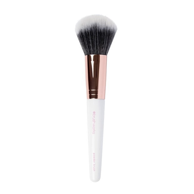 BrushWorks Powder Brush makeupbørste til pudder i Pink & Gold