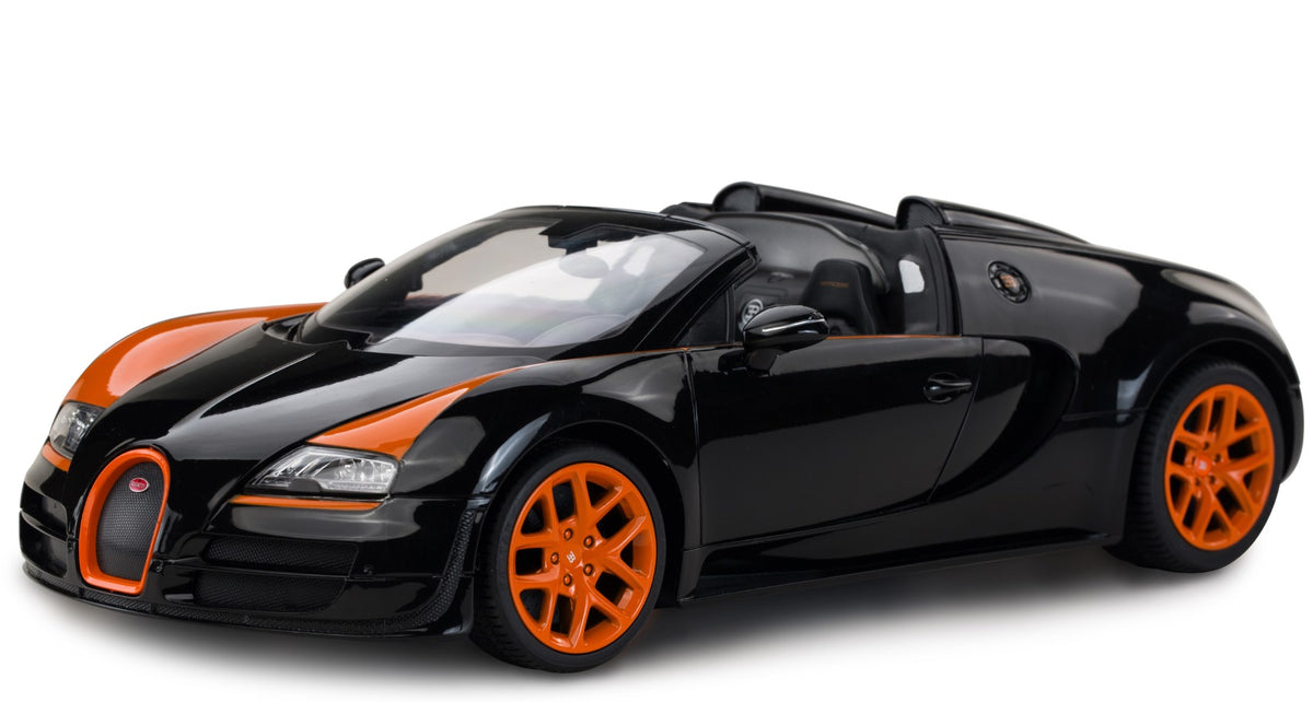 Se Bugatti Veyron 16.4 Grand Sport Vitesse Fjernstyret Bil 1:14, 2.4G ✔ Kæmpe udvalg i Rastar - Køb online på udsalg og tilbud lige nu ✔ Hurtig levering til lave fragtpriser - Varenummer: MMAction-14922 og 6930751307810 på lager - Udsalg på Fjernstyret Biler, Større Spar stort – op til 53% - Eksklusivt udsalg på over 2.739 mærker