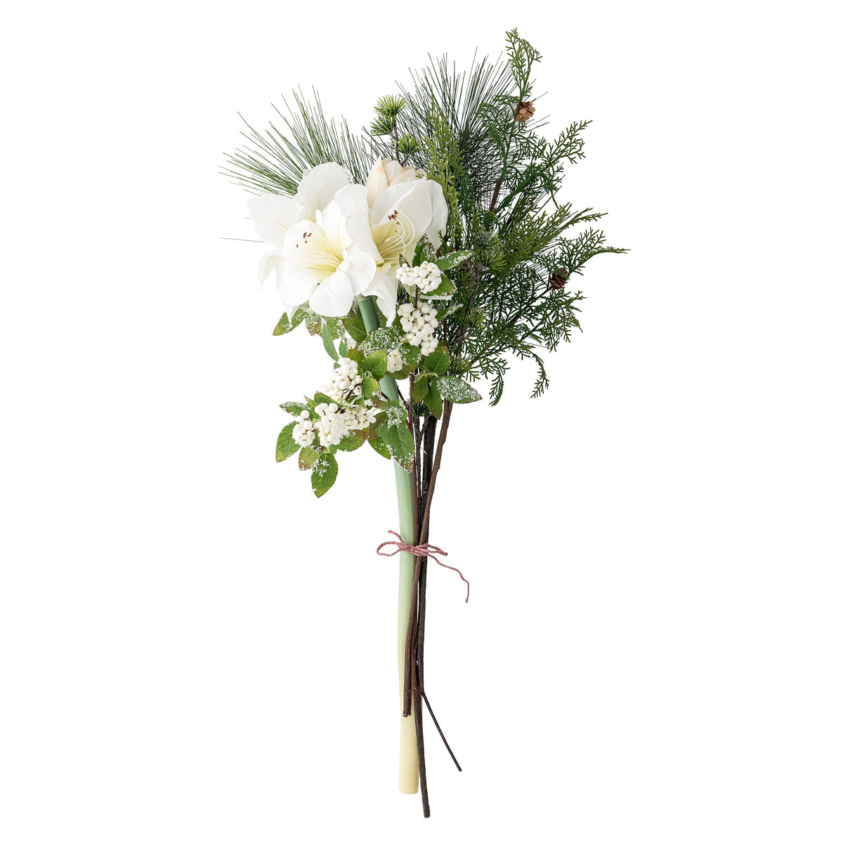 Høj Kristin buket med hvide kunstige blomster fra Bloomingville