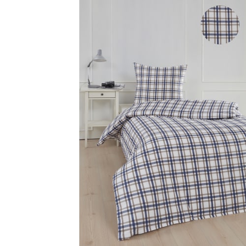BySkagen sengetøj - Parma - Blå/Hvid