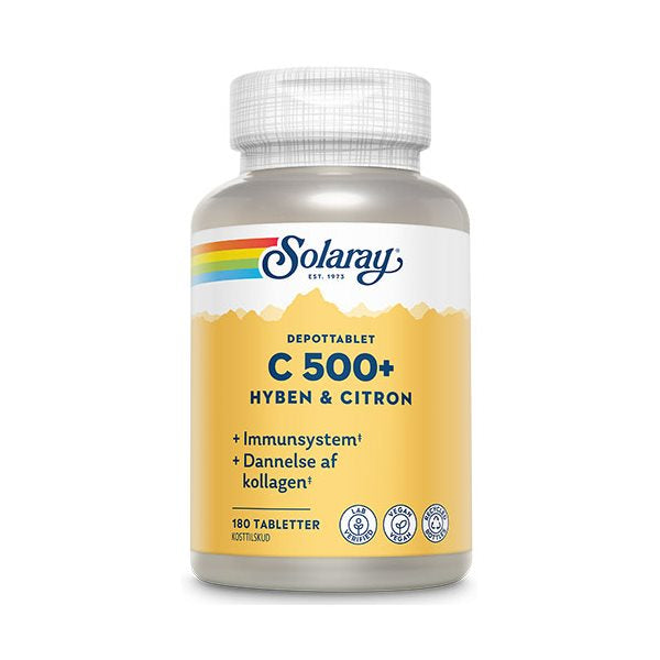 Se Solaray C-Vitamin C500+ Hyben & Citron 180 tabletter ✔ Kæmpe udvalg i Solaray - Køb online på udsalg og tilbud lige nu ✔ Meget billig fragt og hurtig levering - Varenummer: Helsegrossisten-7301 og 76280195798 på lager - Udsalg på Sundhed > Hyben > Energi Få op til 69% i rabat - Shop udsalg fra mere end 1.798 mærker