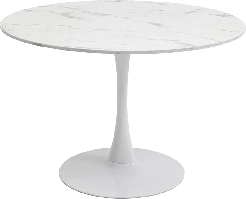 Se KARE DESIGN Schickeria spisebord, rund - hvid marmorlook laminat og hvid stål (Ø110) ❤ Kæmpe udvalg i Kare Design - Køb online på udsalg og tilbud lige nu ❤ Hurtig levering til lave fragtpriser - Varenummer: Boboonline-106419 og barcode / Ean: 4025621870579 på lager - Udsalg på Møbler,Borde,Spiseborde Få op til 67% i rabat - Over 1.798 brands samlet på udsalg