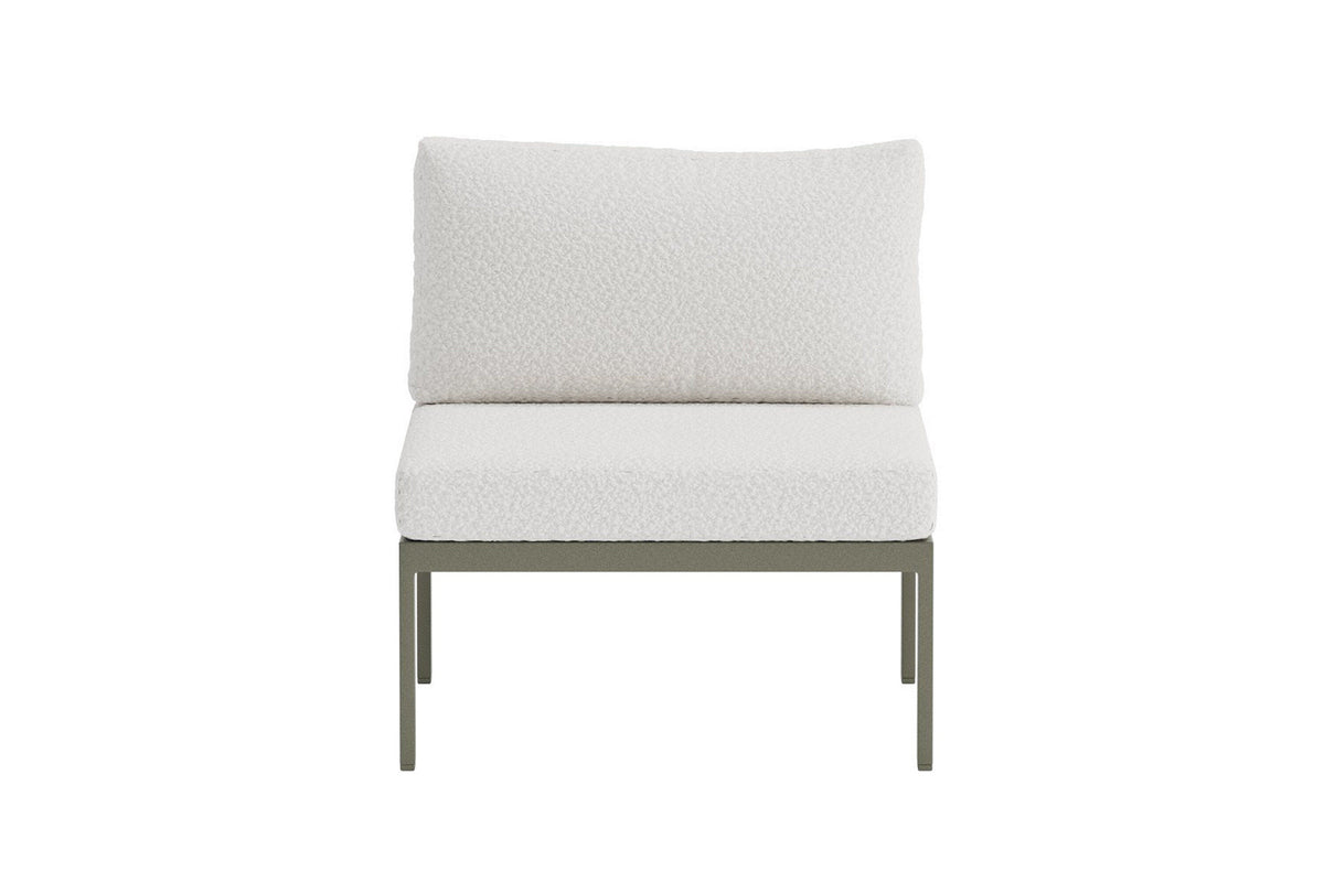 Copacabana center modul fra Venture Home i brun med hvid bouclé-look