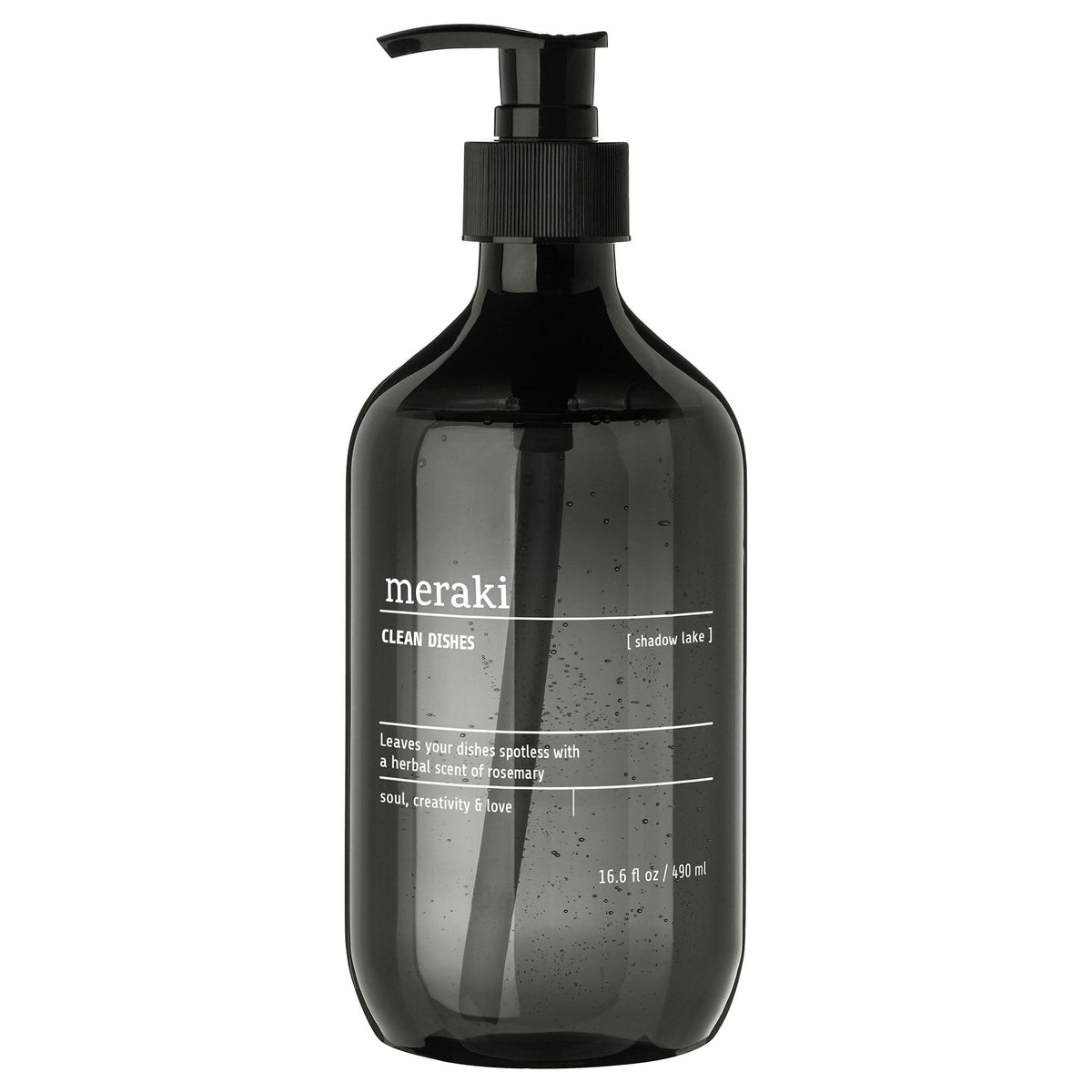 Meraki opvaskemiddel i duften Shadow Lake, 490 ml flaske