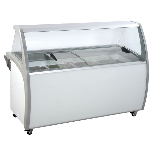 Hvid Scandomestic SIC12WBL isfryser med 535 liter til isbar