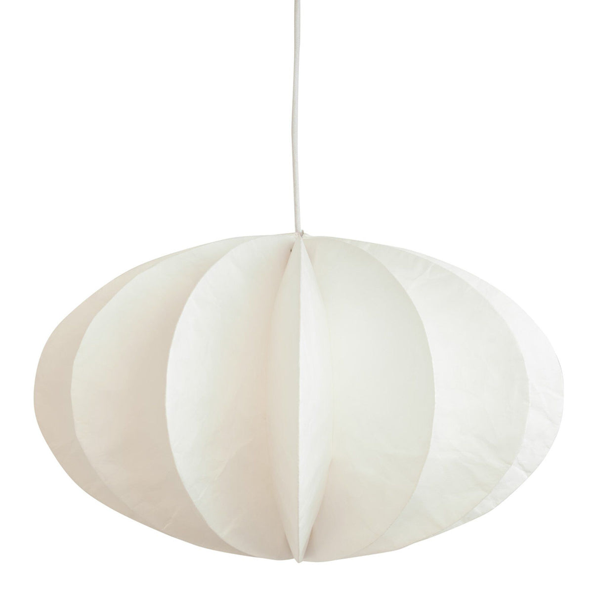 Hvid Pumpkin loftslampe fra Watt & Veke med rund form