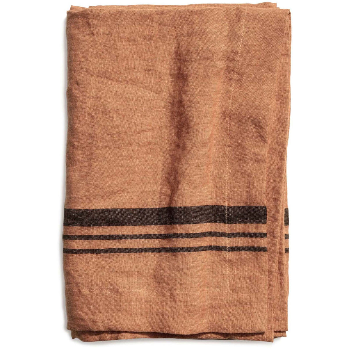 Terracotta dug i linned fra Top Drawer, model Limrick, 160 x 160 cm