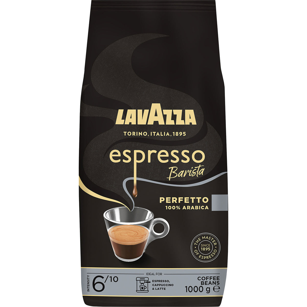 Pose med Lavazza Espresso Barista Perfetto kaffebønner, 1 kg