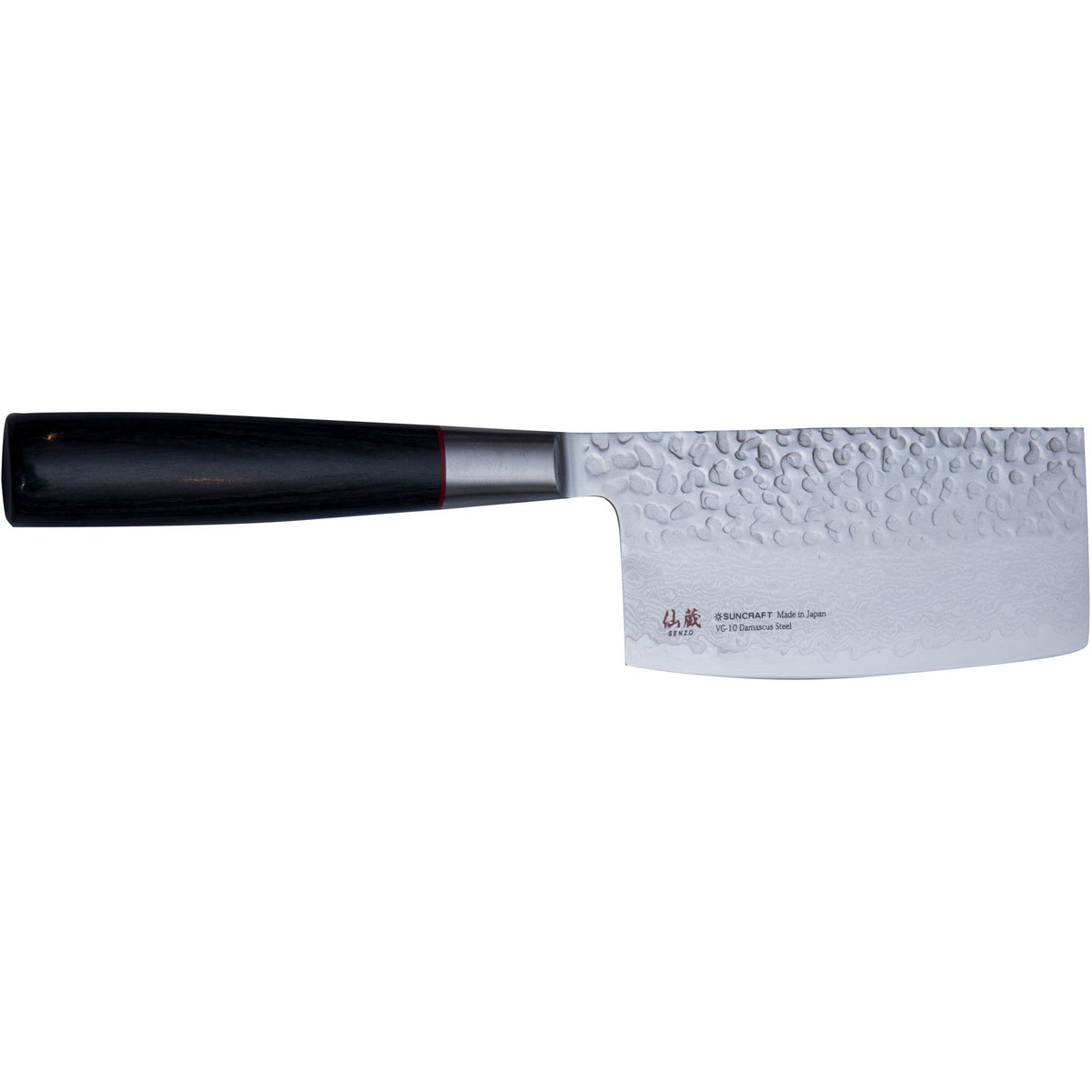 Suncraft Senzo Mini Usuba kniv med damascusmønster på klingen