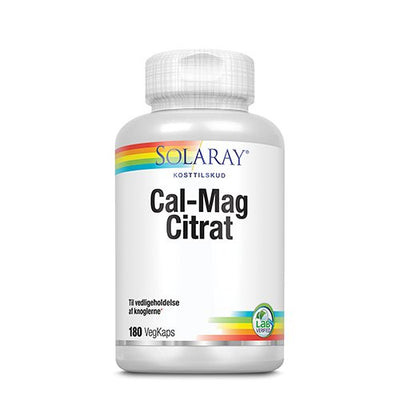 Solaray Cal-Mag Citrat 180 kapsler