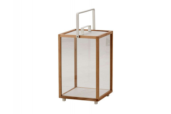 Se Cane-line Lighthouse Lanterne, Stor, White/Teak ❤ Billig fragt og hurtig levering - Varenummer: Havemøbelland-DK2777 og barcode / Ean: 5711877082529 på lager - Udsalg på CANE-LINE - Cane-line Tilbehør Store besparelser – op til 77% - Udsalg på mere end 2.281 populære mærker