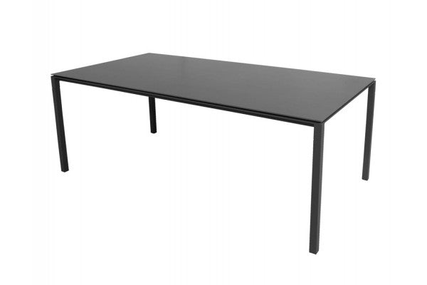 Se Cane-line Pure Havebord 100x200 cm - Lavagrå m/sort bordplade ❤ Meget billig fragt og hurtig levering - Varenummer: Havemøbelland-DK2606 - Udsalg på CANE-LINE - Cane-line Borde Spar helt op til 57% - Stort udsalg på over 739 brands