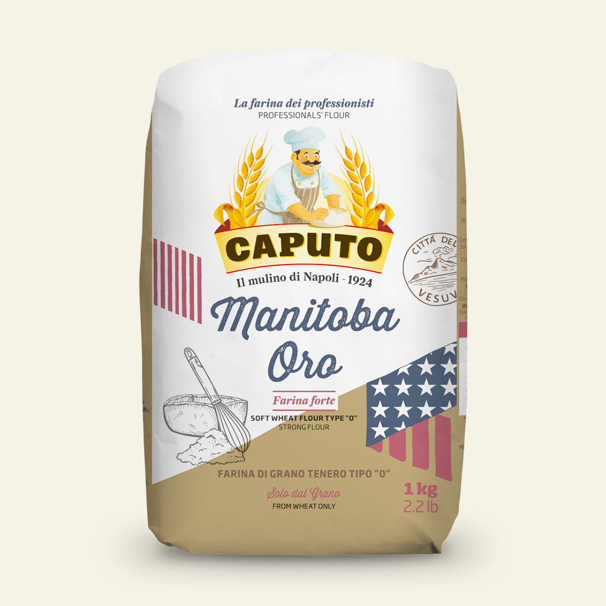 Caputo Manitoba Oro stærkt pizzamel til pizzadej