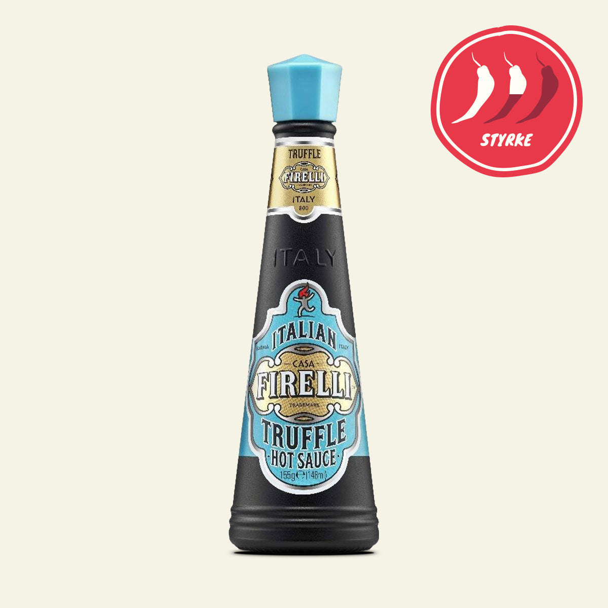 Casa Firelli Trøffel Hot Sauce med calabriske chilier og sort trøffel