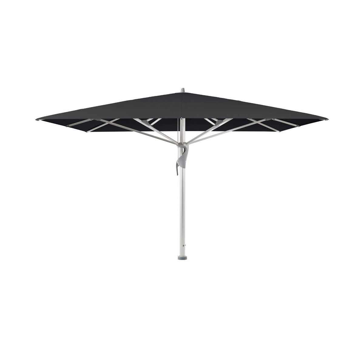 Sort Castello PRO parasol fra Glatz i størrelsen 450 x 350 cm uden frisekant