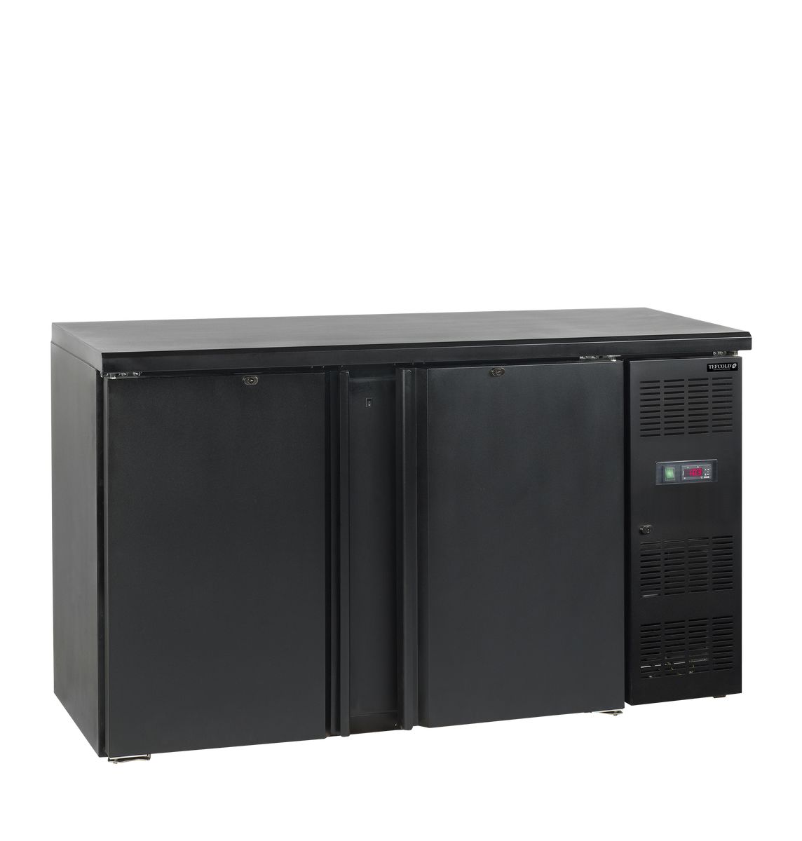 Tefcold CBC210 sort backbar køleskab med 277 liters volumen